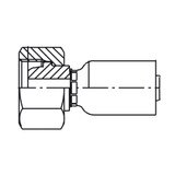 Female Metric S-Swivel-Straight Ball Nose-90 Elbow-56 Series